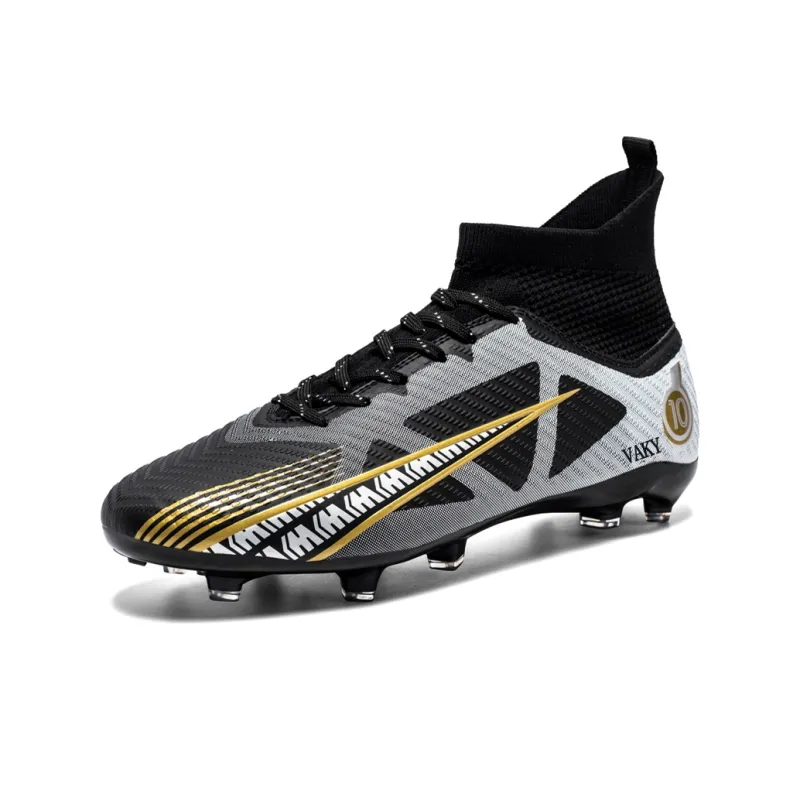 VAKY Cushioned Slip-Resistant Abrasion-Resistant Breathable Soccer Shoes Unisex-7