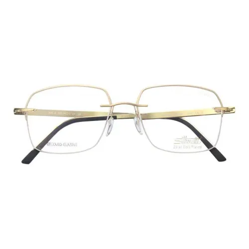 SILHOUETTE - Irregular Shape Eyeglass Frames Women's Gold
