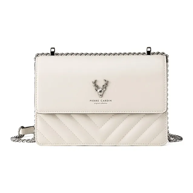 PIERRE CARDIN Fashion Versatile Chanel Inspired Small Crossbody Bag Cow Leather Shoulder Bag Regular Women's-2