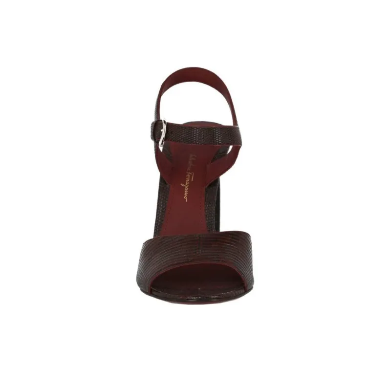 FERRAGAMO One Strap Sandals 11.4cm Women's Brown-3