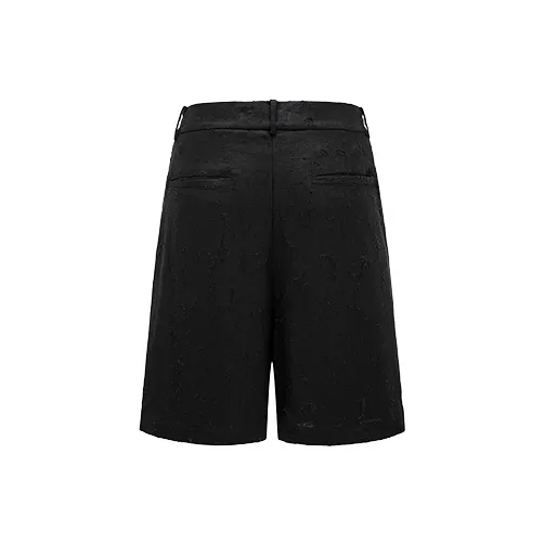 Feng Chen Wang High waisted Wool Shorts-1