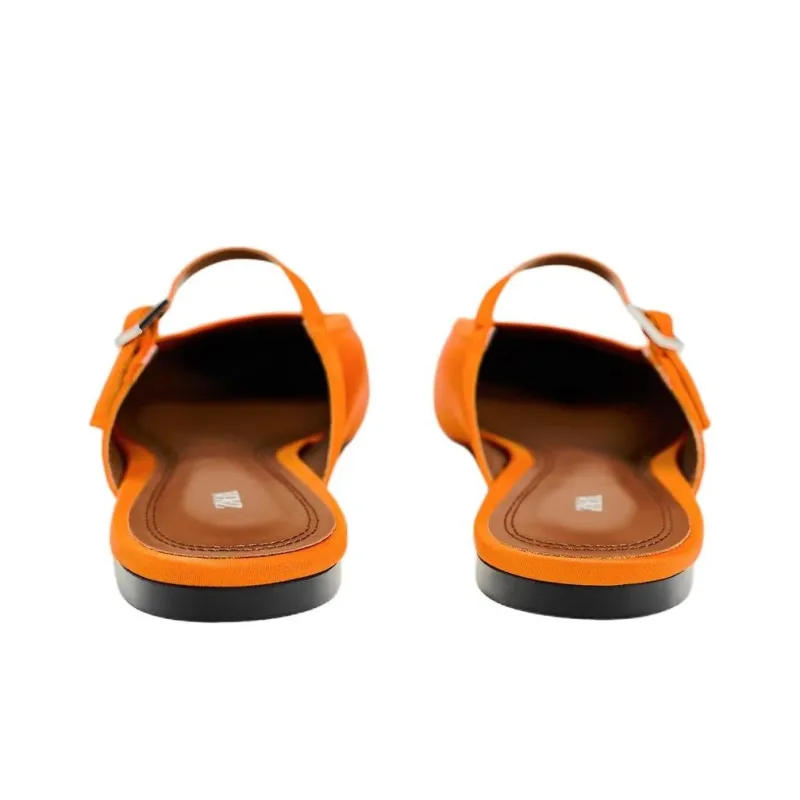 ZARA Wrap-toe Slippers Women's Yellow-4