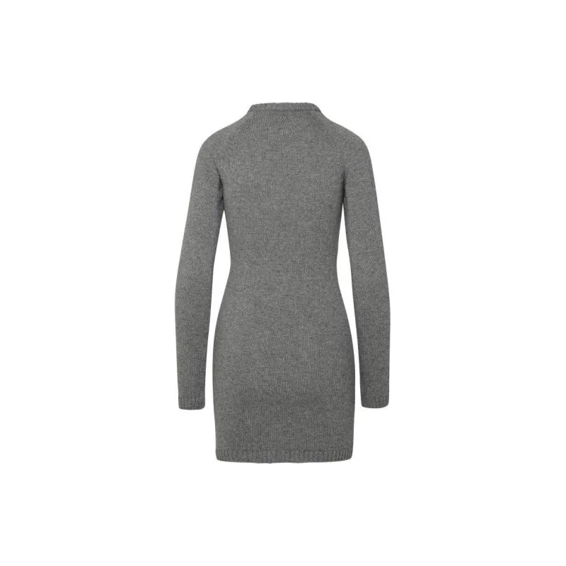 CHIARA FERRAGNI Cut-Out Crewneck Knitted Mini Dress-1