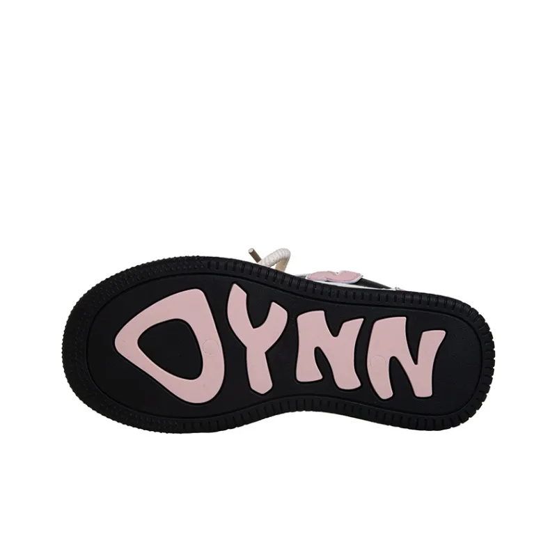 OYNN New Freshman Series Skateboard Shoes Women's Low Top Black/Pink-5