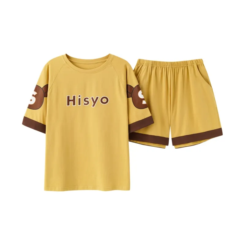Mulong Family Pajama Set Women's Yellow-0