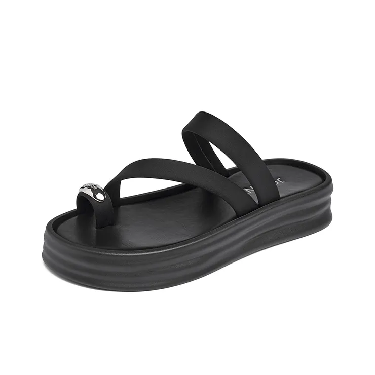 JOSINY Beach Sandals Women's Black, Brown-1