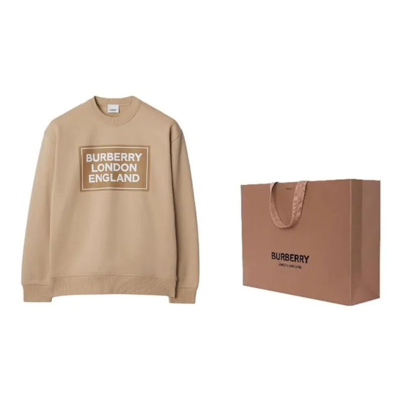 Burberry Santo Logo Print Crew Sweater Soft Fawn-2