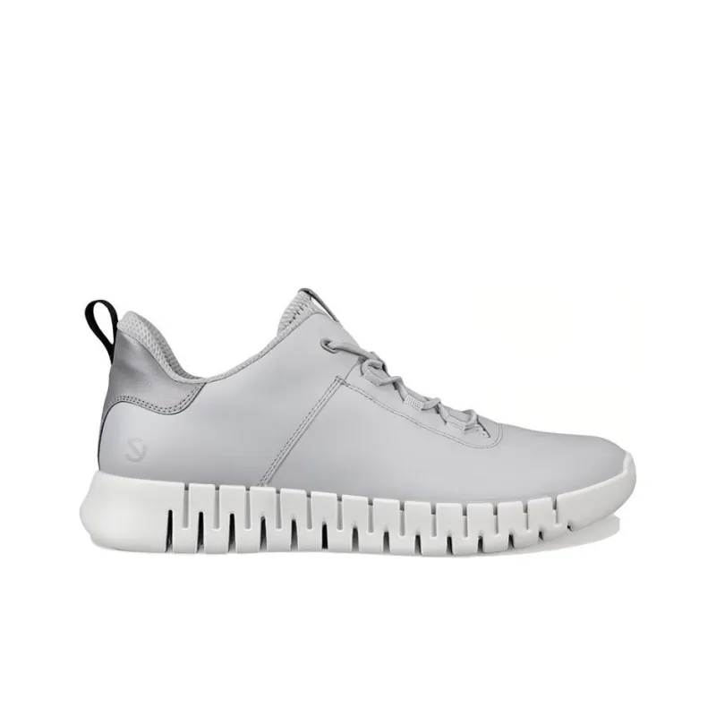 Ecco Low Top Casual Shoes Men's Silver Gray-1