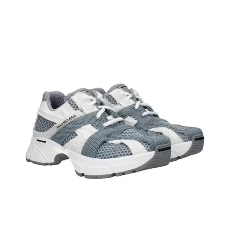 Balenciaga Phantom Sneakers 'White Grey Mesh' Women's-2