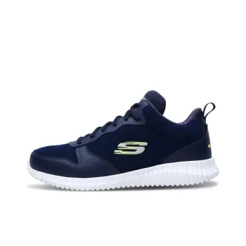 Skechers Elite Fle Cushioning Anti-Slip And Wear-Resistant Rebound Low-Top Running Shoes Men's Navy