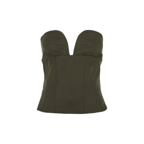 MaxMara Strapless Tops Women's Green