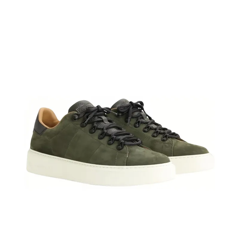 WOOLRICH Low-Top Stylish Skateboarding Shoes Men's Green-2
