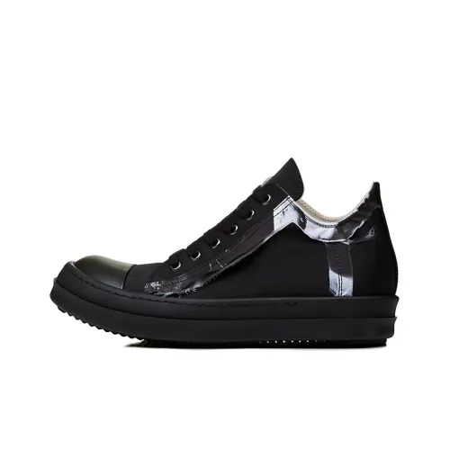 Rick Owens DRKSHDW Skateboard Shoes Women's Low-Top Black