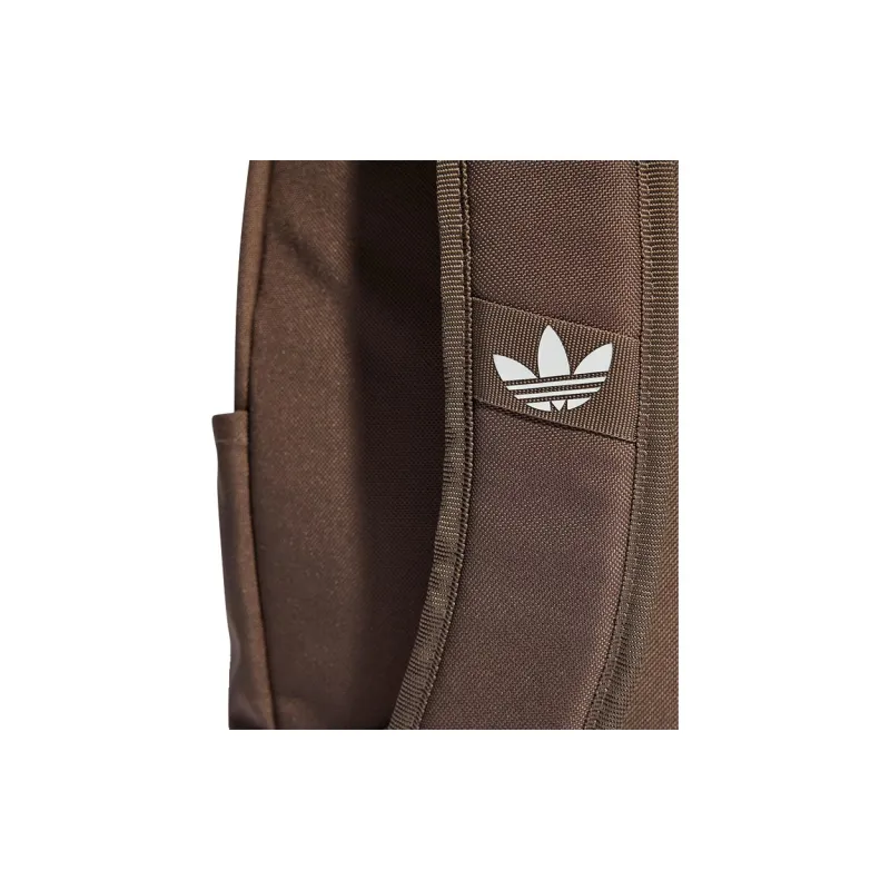 Adidas Recycled Polyester Plain Weave Fabric Backpack Regular Unisex Earth Tone-4