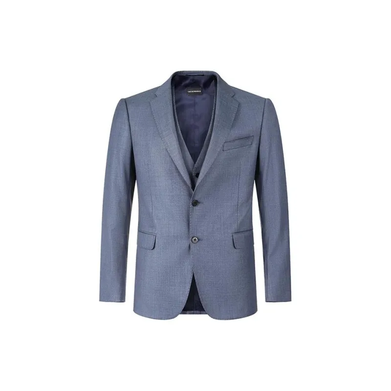 EMPORIO ARMANI SS24 Business Suit Men's Dark Blue-1