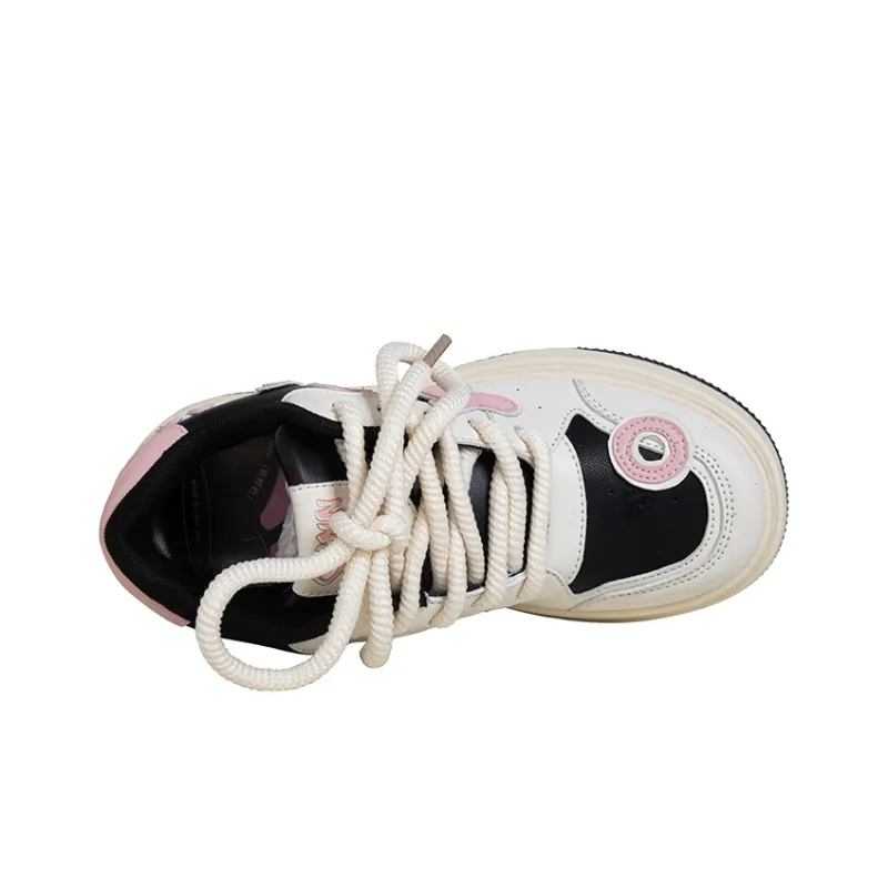 OYNN New Freshman Series Skateboard Shoes Women's Low Top Black/Pink-4