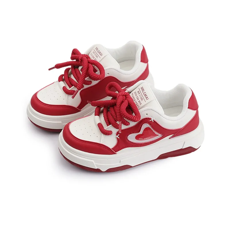 Miss Zhang Cushioning Height Increasing Low-Top Skateboard Shoes Women's White Silver-19