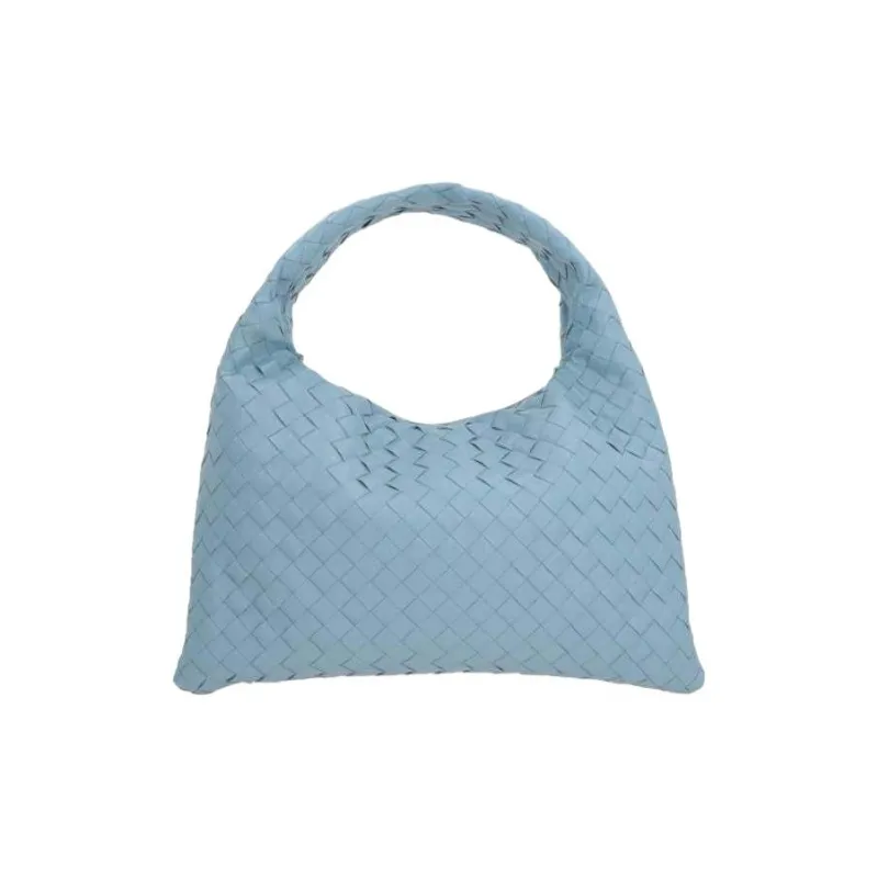 Bottega Veneta Calfskin Handbag Small Size Women's Light Blue-2