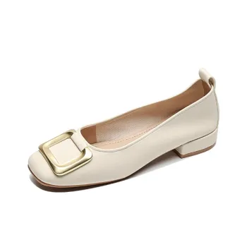 【dme】 Casual Single Shoes 2.5cm Women's Ecru
