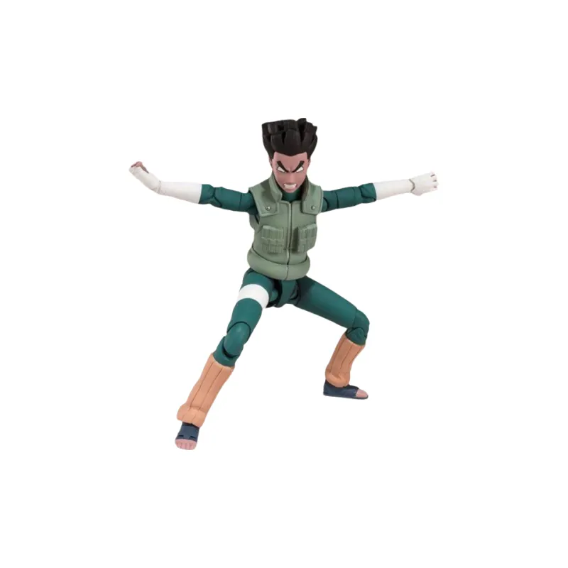 BANDAI Rock Lee Bandai SHF Naruto Rock Lee Action Figure Scale Figures-3