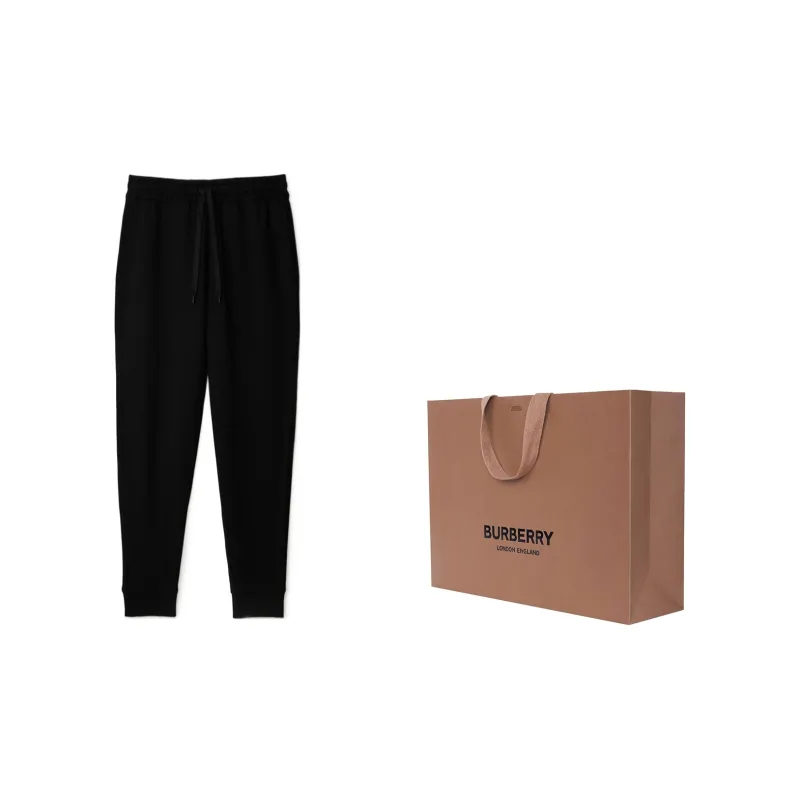 Burberry SS24 Knitted Sports Pants Women's Black-2