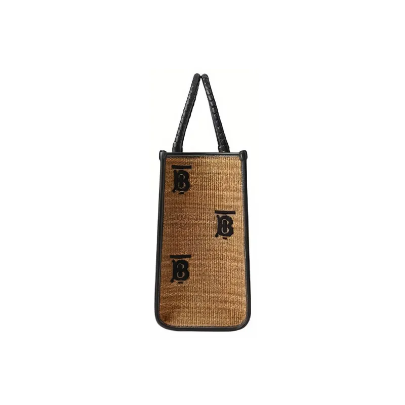 Burberry Medium Freya Tote Natural/Black-1
