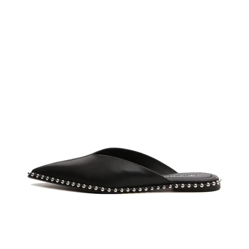 Alexander Wang Mira Wrap toe Slippers Women's Black-0