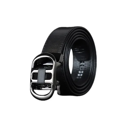 NOMK Cow Leather Leather Belts Men's Black Tire/Black Glossy Finish/Coffee Tire/Coffee Smooth Finish 2-4cm