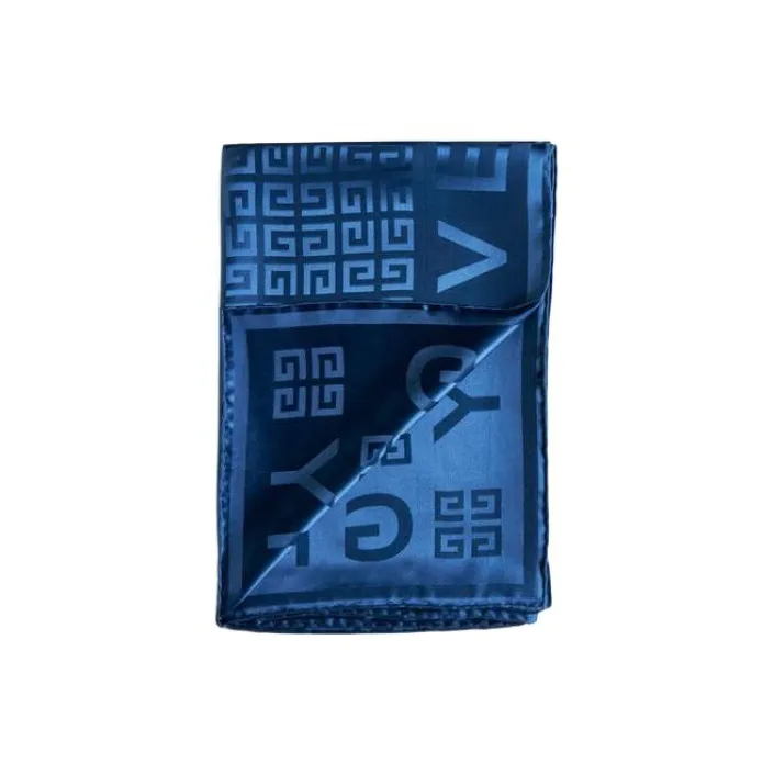GIVENCHY Silk Silk Scarves Women's Blue-1