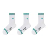 3 Pack (White/Green *3)