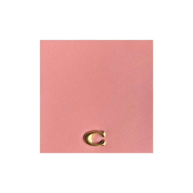 COACH Leather Wallet Coin Purse Women's Pink-4