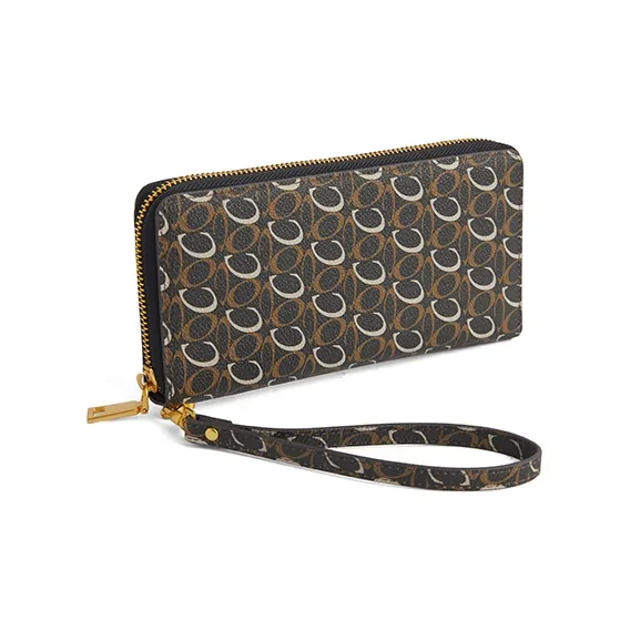 COCOEVA PVC Clutches Wallets Regular Women's Auspicious Red/Twilight Brown/Brown Coral-4