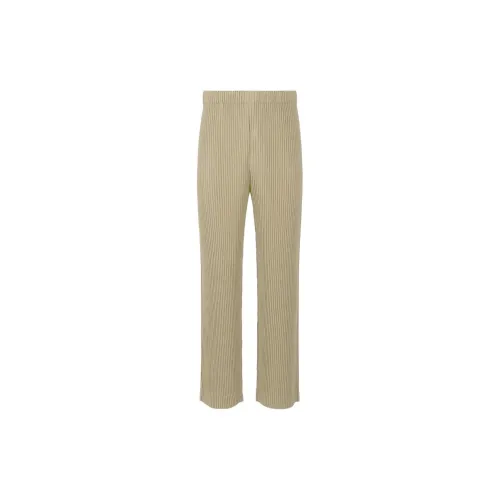 ISSEY MIYAKE Casual Pants Men Linen Beige