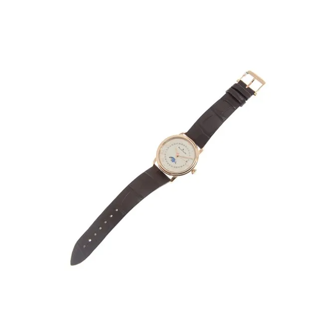 BLANCPAIN VILLERET Automatic Mechanical Movement Unisex Watch 33.2mm White Dial 18K Rose Gold Watch Case-1