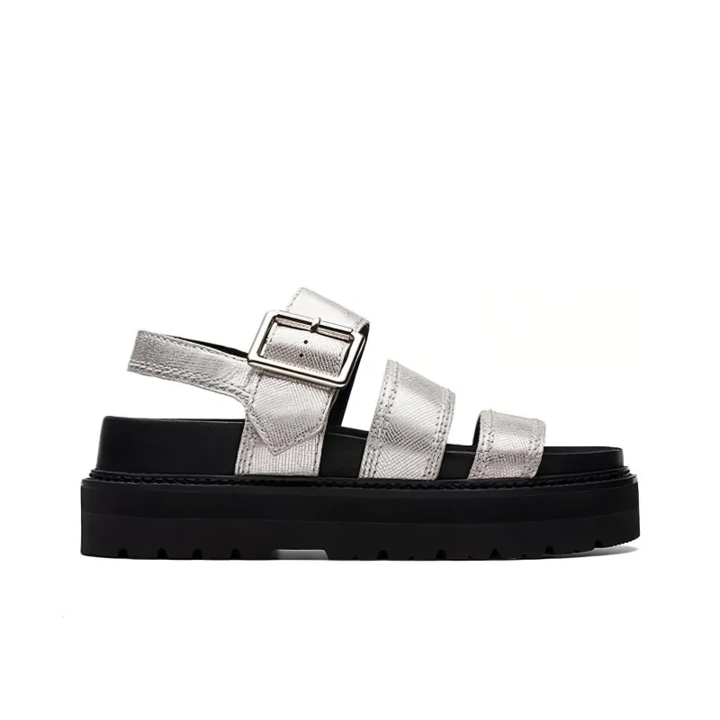 Clarks Stylish Sandal Women's Silver-1