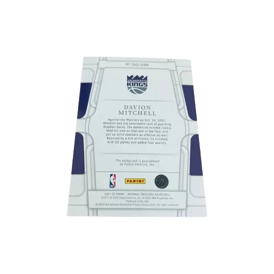 PANINI 21 22 King Davion Mitchell Basketball Card Product Access Sports Cards-11