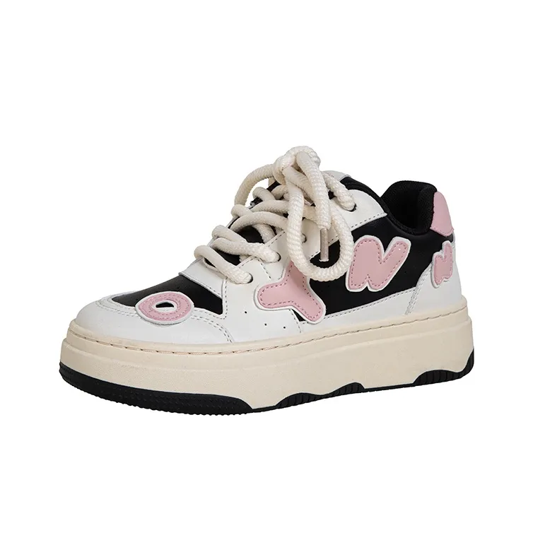 OYNN New Freshman Series Skateboard Shoes Women's Low Top Black/Pink-3