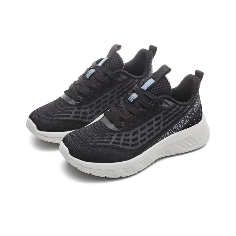 Warrior Durable Breathable Lightweight Low-Top Running Shoes Women's Black Purple-1