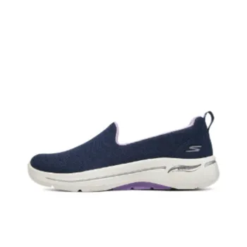 Skechers Go Walk Arch Fit Cushioning Wear Resistant Low Top Casual Shoes Women's Blue Purple