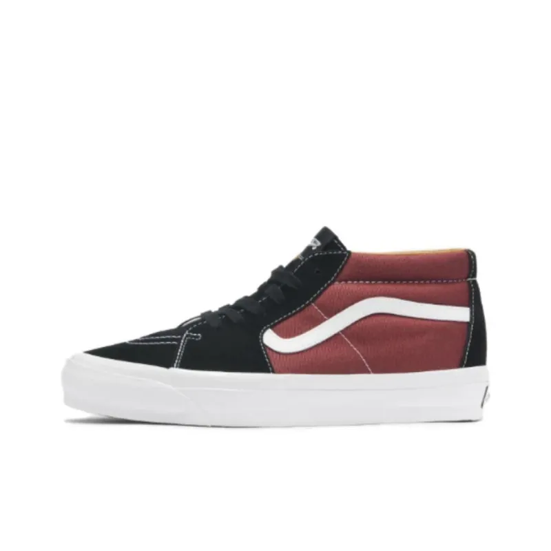 Sk8 Premium Vans Mid 83 'Black Russet Maroon'-0