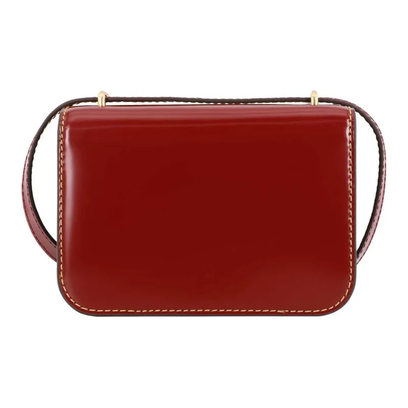 TORY BURCH Cow Leather Shoulder Bag Women's Burgundy-5