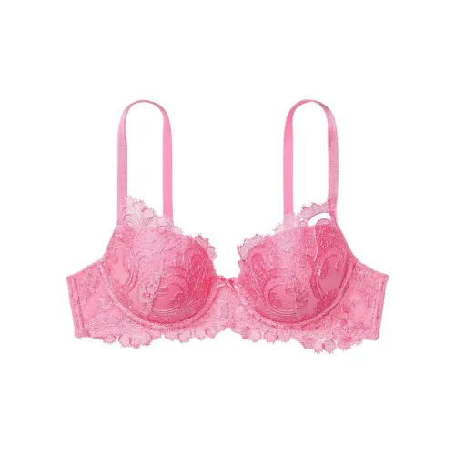 Victoria's Secret DREAM ANGELS Collection 8752 Embroidered Lightly Lined Demi Bra Women's 1 Pack Peach Pink