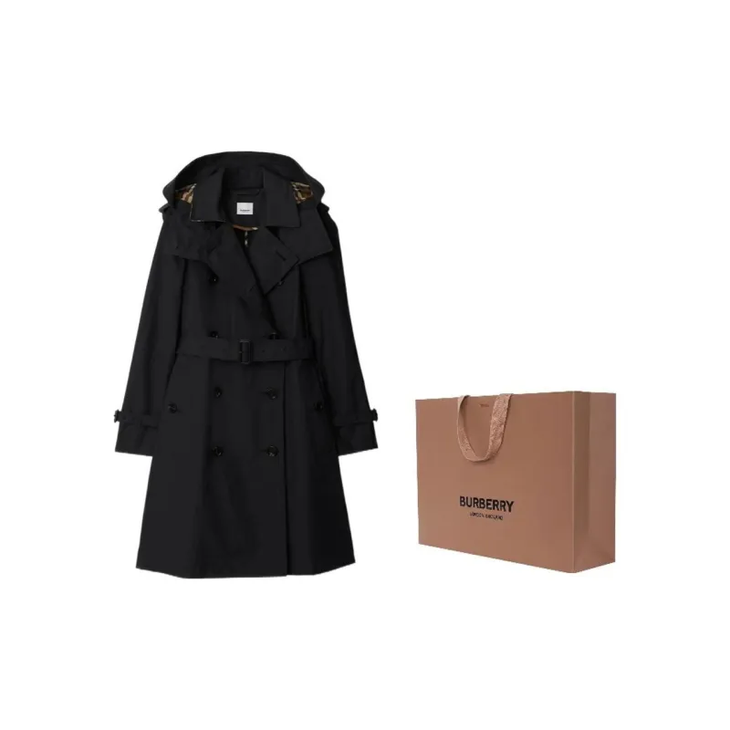 Burberry SS24 Trench Coat Women's Black-2