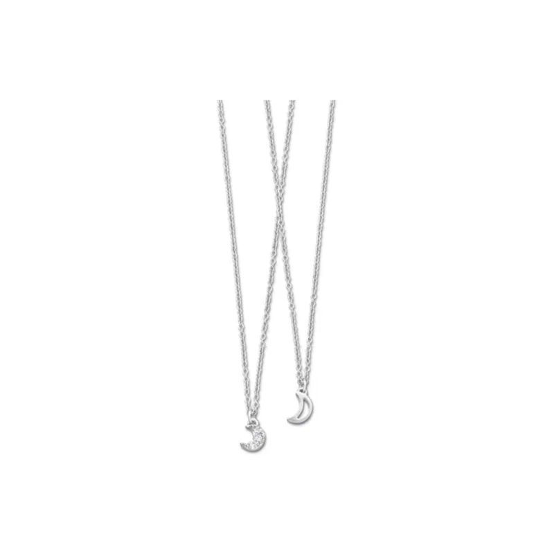 Swarovski Rhinestone Necklaces Unisex Silver-0