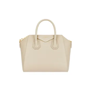 Givenchy Antigona Grained Calfskin One Shoulder Handbag Small Size Women's Natural Beige