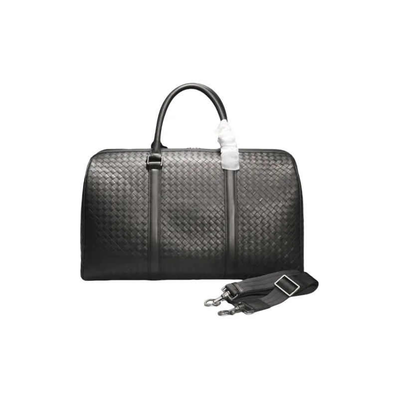 CMLZIUA Top Grain Cow Leather Handbag Unisex Black-2