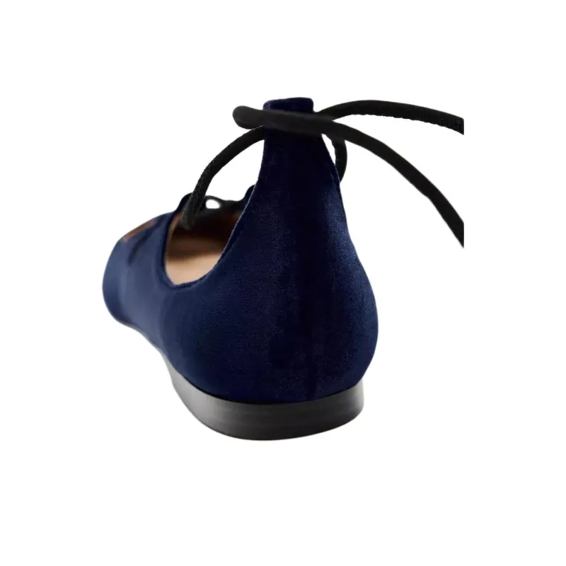 ZARA Casual Single Shoes Women's Dark Blue-5