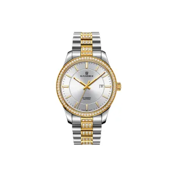 SANDEX Automatic Mechanical Movement Men's Watches 50m Water Resistant Silver Dial
