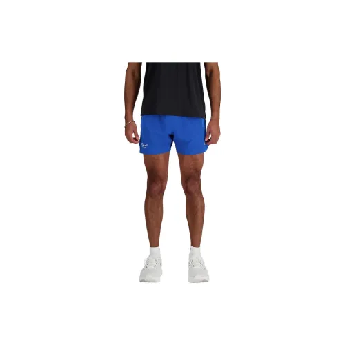 New Balance Impact Run 5 Inch Casual Shorts Men Blue