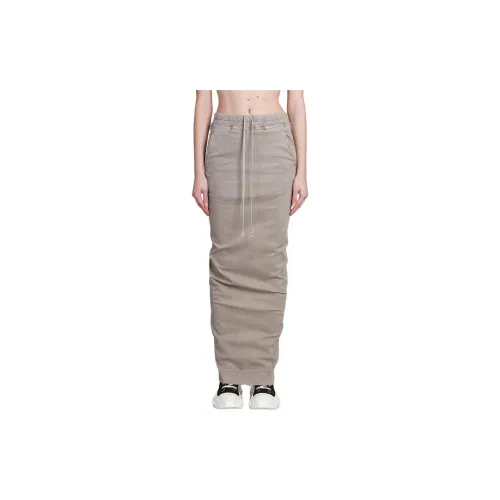 Rick Owens DRKSHDW Casual Long Skirts Women's Gray